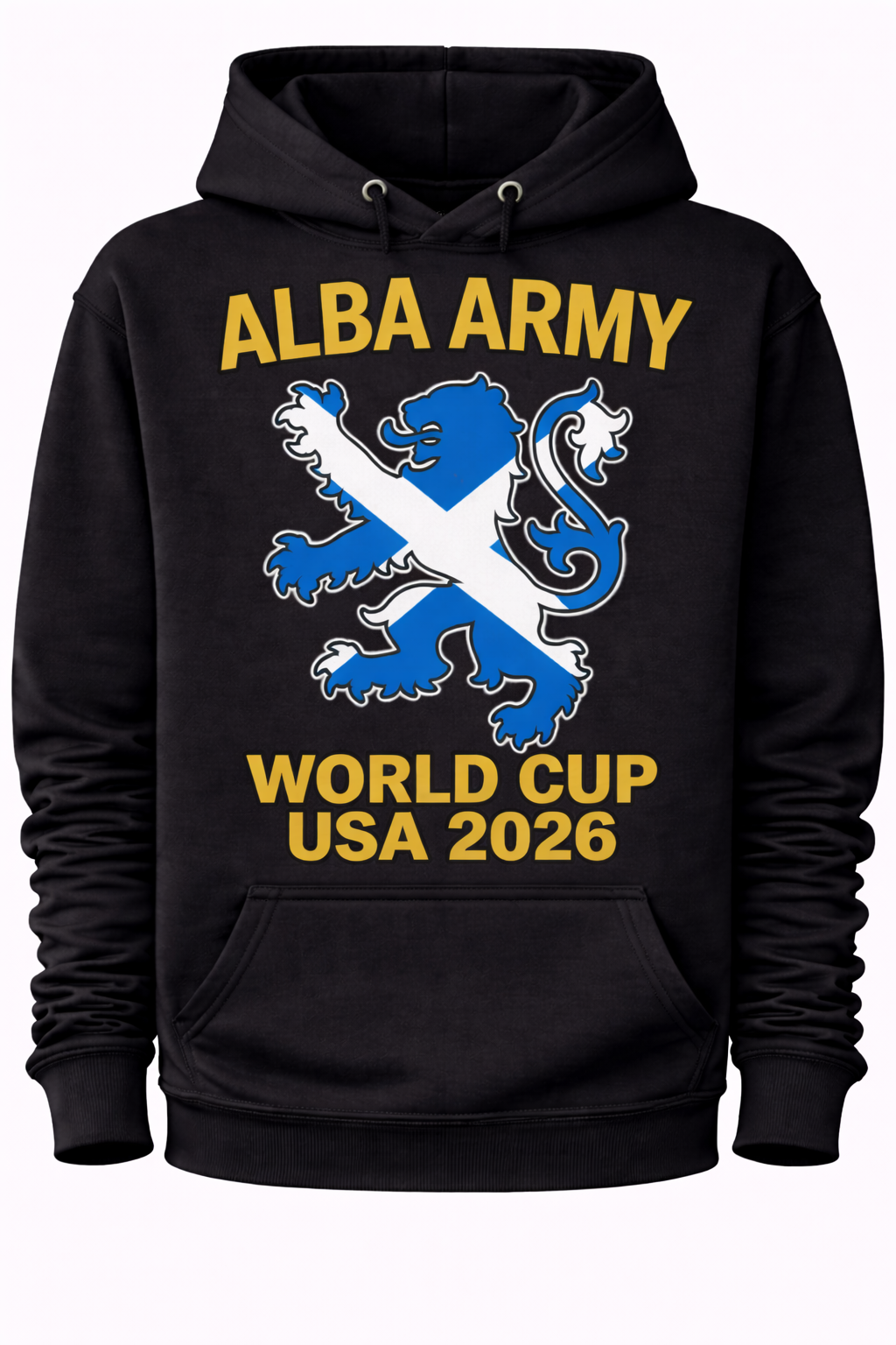 Alba Army Saltire Lion World Cup USA 2026 1 - Hoodie
