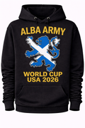 Alba Army Saltire Lion World Cup USA 2026 1 - Hoodie