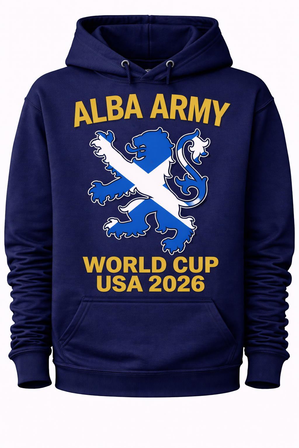 Alba Army Saltire Lion World Cup USA 2026 1 - Hoodie