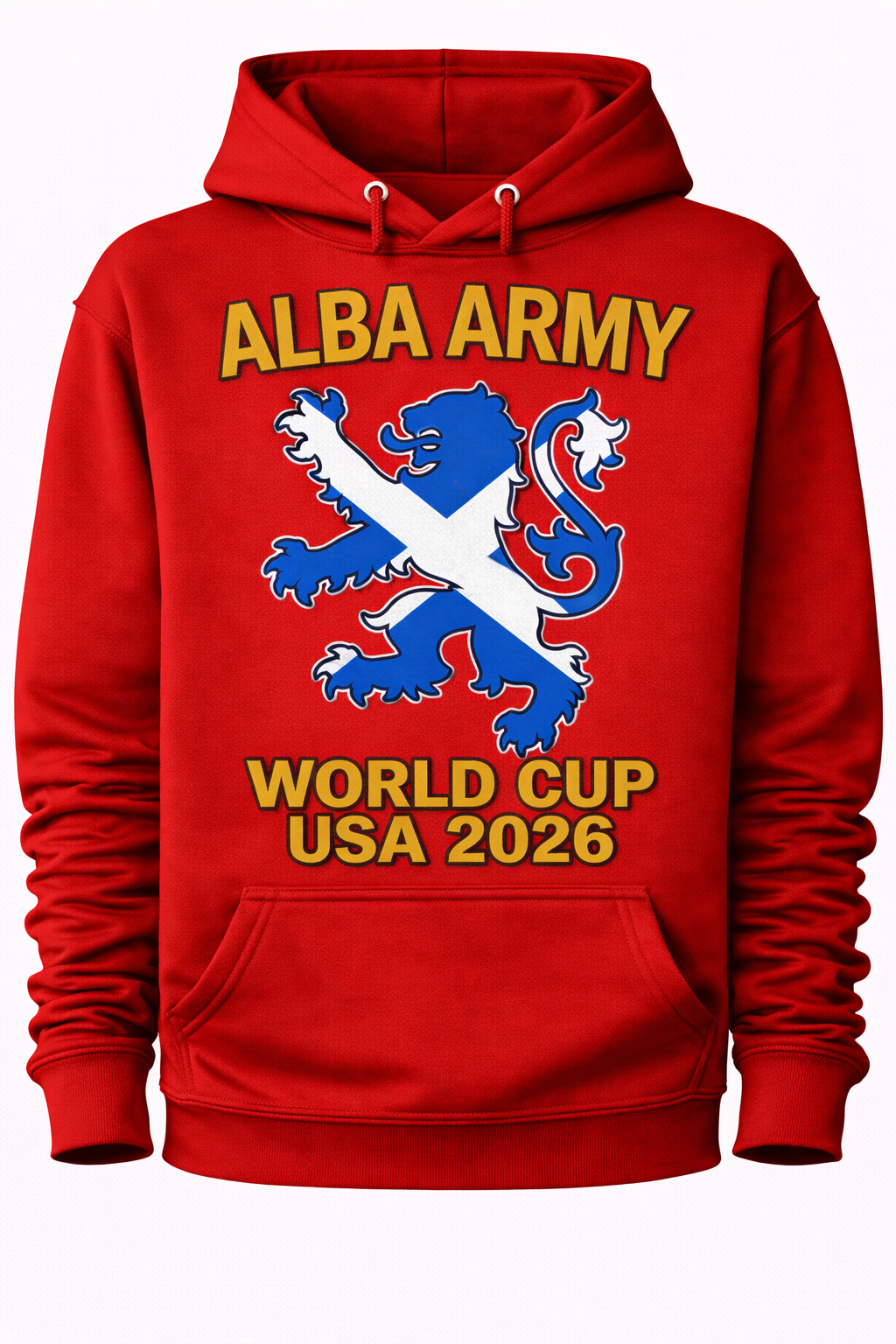 Alba Army Saltire Lion World Cup USA 2026 1 - Hoodie