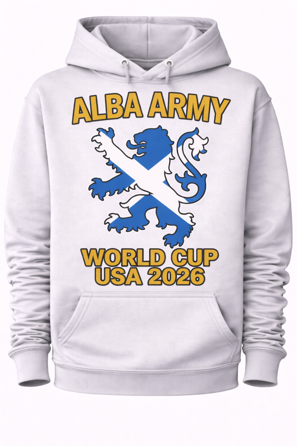 Alba Army Saltire Lion World Cup USA 2026 1 - Hoodie