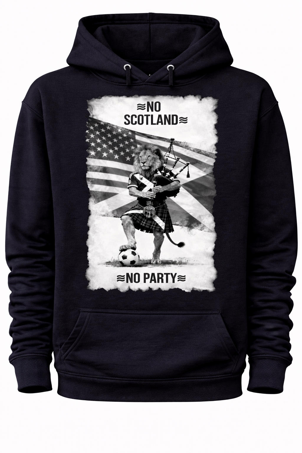 No Scotland, No Party B&W - World Cup 2026 - Hoodie