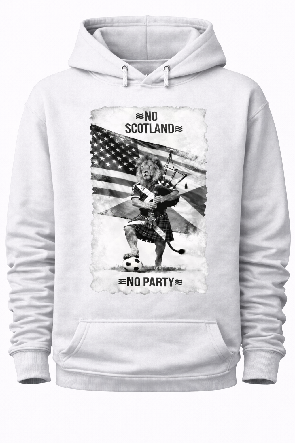 No Scotland, No Party B&W - World Cup 2026 - Hoodie