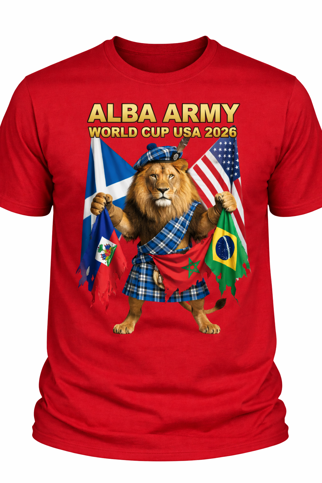 Alba Army Lion World Cup USA 2026 1 - T-shirt