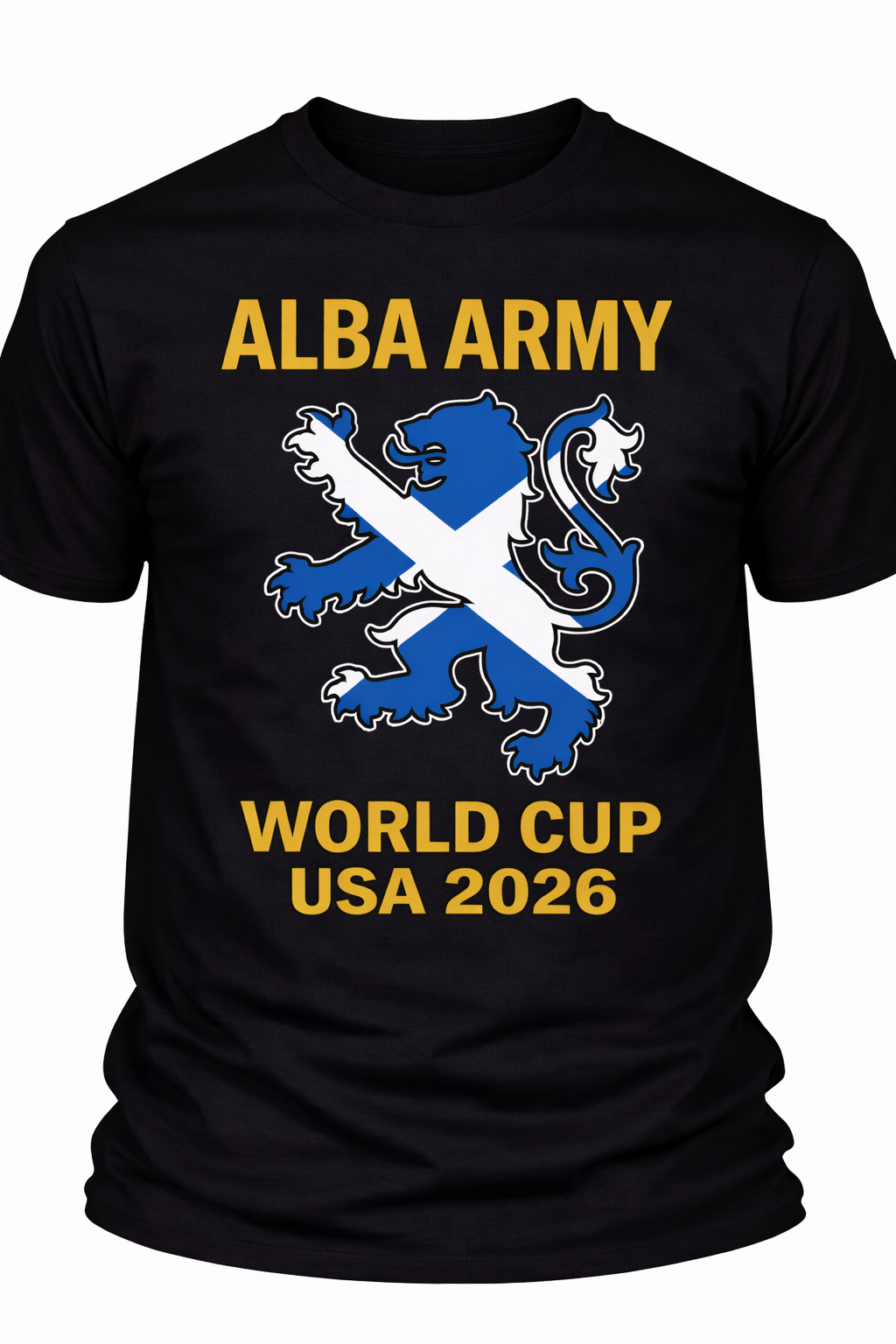 Alba Army Saltire Lion World Cup USA 2026 1 - T-shirt