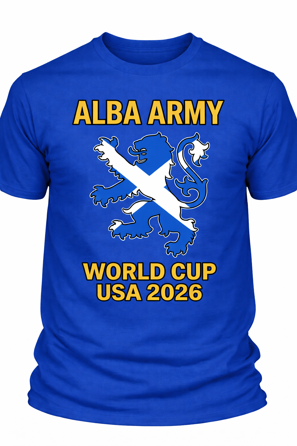 Alba Army Saltire Lion World Cup USA 2026 1 - T-shirt