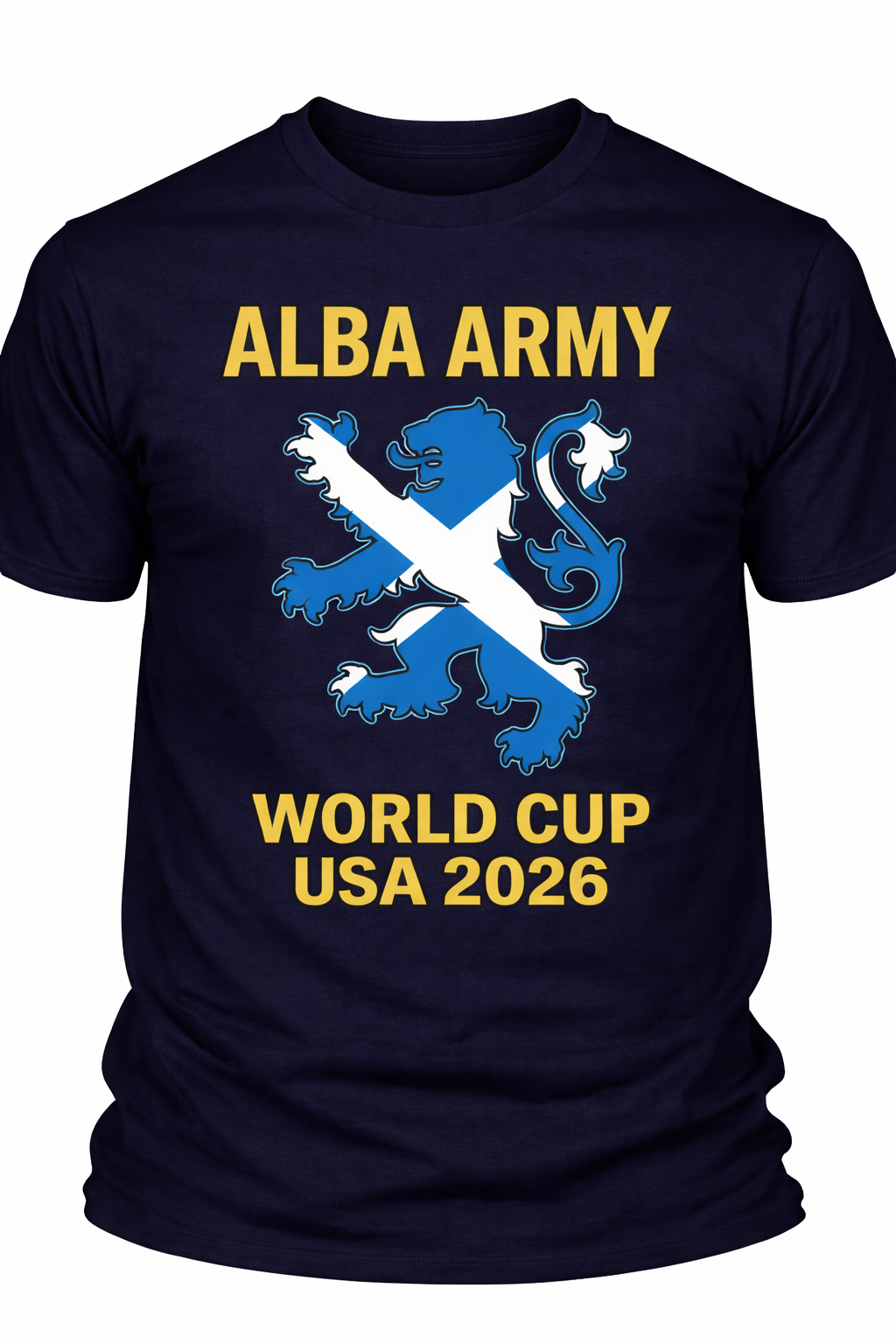 Alba Army Saltire Lion World Cup USA 2026 1 - T-shirt