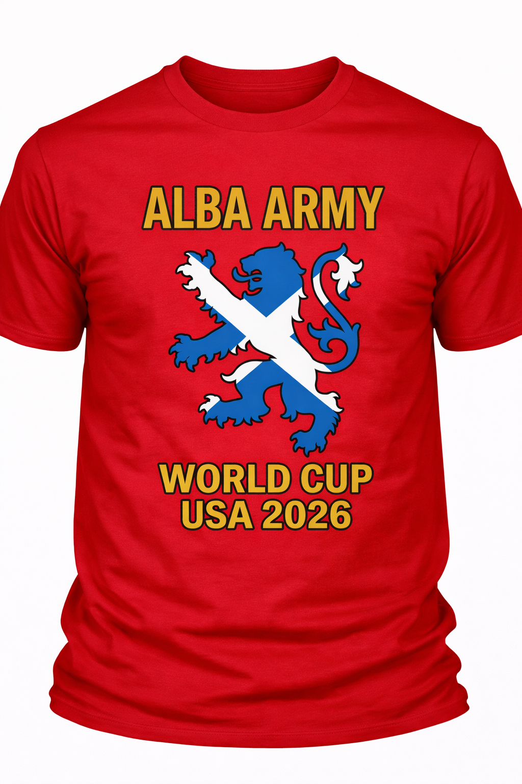 Alba Army Saltire Lion World Cup USA 2026 1 - T-shirt
