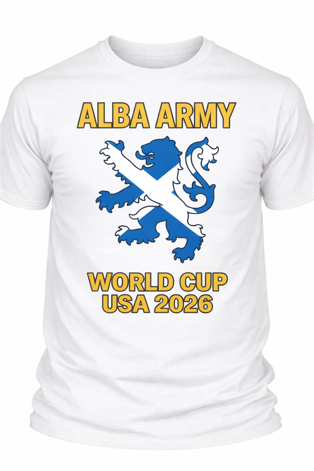 Alba Army Saltire Lion World Cup USA 2026 1 - T-shirt