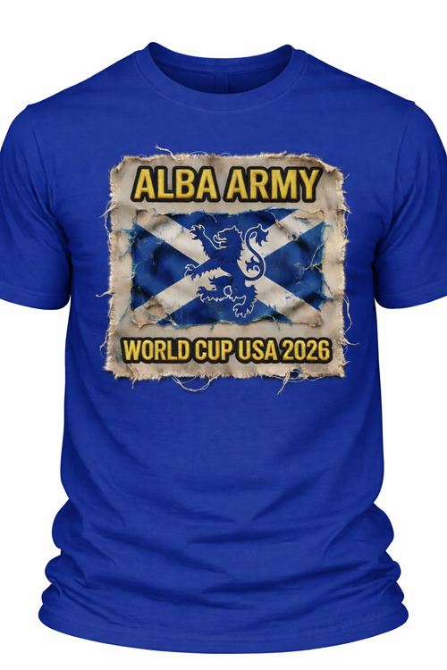 Alba Army Saltire Lion World Cup USA 2026 2 - T-shirt