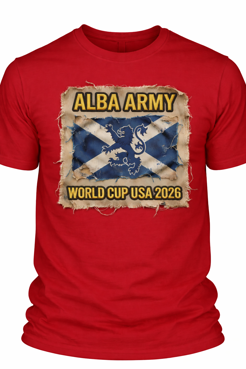 Alba Army Saltire Lion World Cup USA 2026 2 - T-shirt
